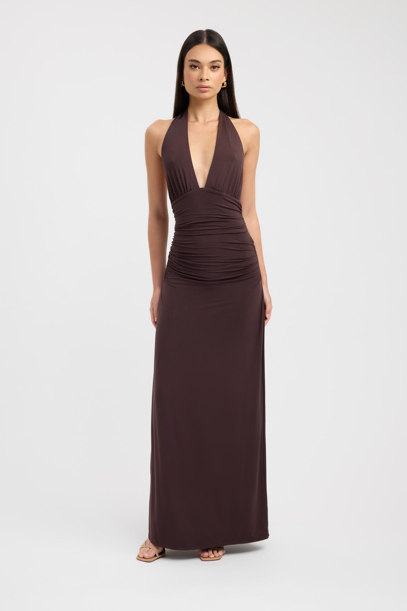 Sariah™ Halter Maxikjole - Tidløs Elegance & Figurbetonende Snit 0