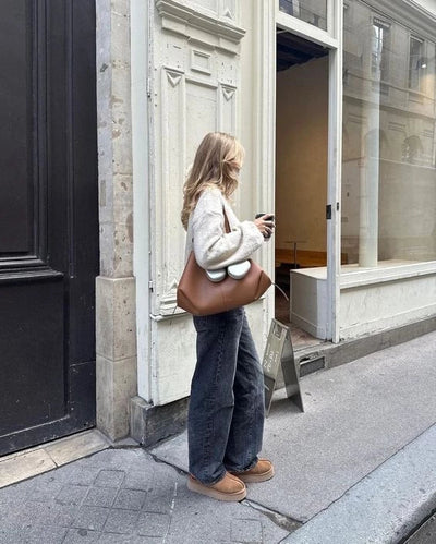 Tidløs Skinnveske til Kvinder – Rummelig og Elegant Tote Bag i Højkvalitets Læder 7